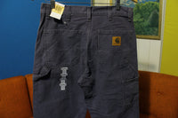 Carhartt B11 34x30 Washed Duck Work Pant Steel Blue New NWT Heavy Cotton PTL