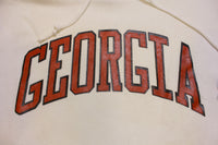 Georgia College University Hoodie Crewneck Vintage 80s Sweatshirt