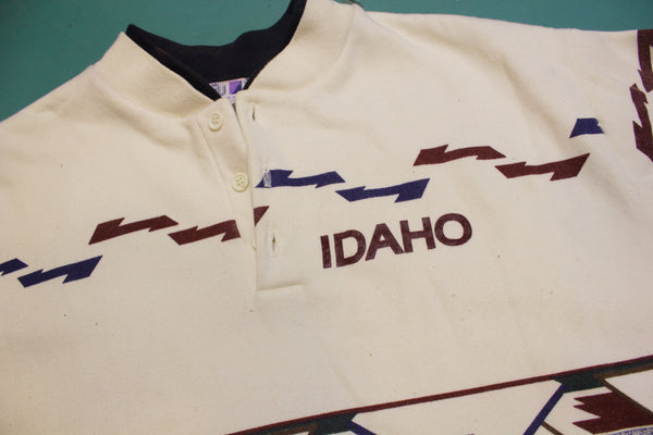 Idaho Soutwestern Tribal All Over Print Crewneck Vintage 80s Sweatshirt
