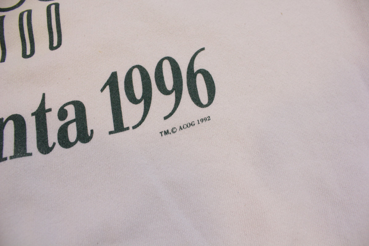 Atlanta 1996 100 Summer Olympics Crewneck Vintage 90s Torch Sweatshirt