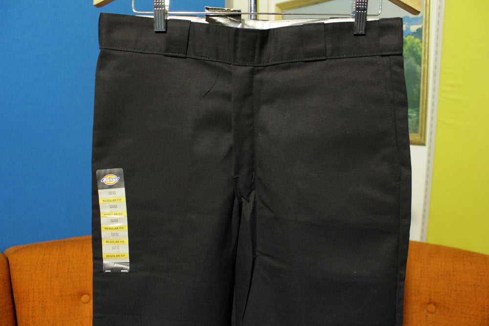 Dickies 8038 Black Multi Pocket Work Pants Regular Fit New NWT