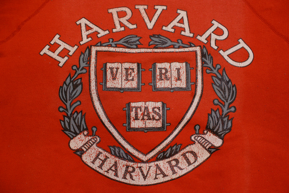 Harvard University Veritas Soffe Heavy Sweats USA Crewneck Vintage 80s Sweatshirt