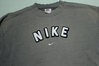 Nike Center Swoosh Vintage 90's Embroidered Big Patch Made in USA Crewneck Sweatshirt