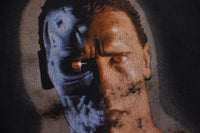 Terminator 2 Judgement Day Half Droid Face Single Stitch Screen Stars USA Vintage T-Shirt