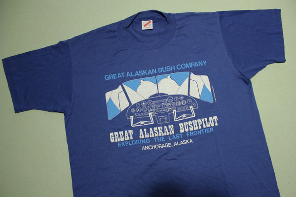 Great Alaskan Bush Co Vintage Bushpilot Funny Offensive 90's Deadstock Tourist T-Shirt