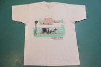Amish Acres Nappanee Indiana Vintage 90's Single Stitch Tourist Location T-Shirt
