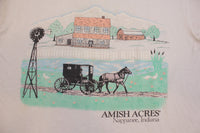 Amish Acres Nappanee Indiana Vintage 90's Single Stitch Tourist Location T-Shirt