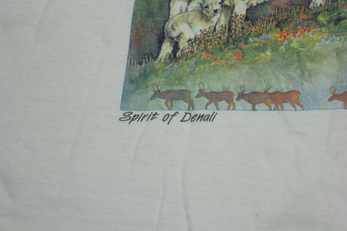 Spirit of Denali Wolf Prairie 90's Deadstock Tourist T-Shirt
