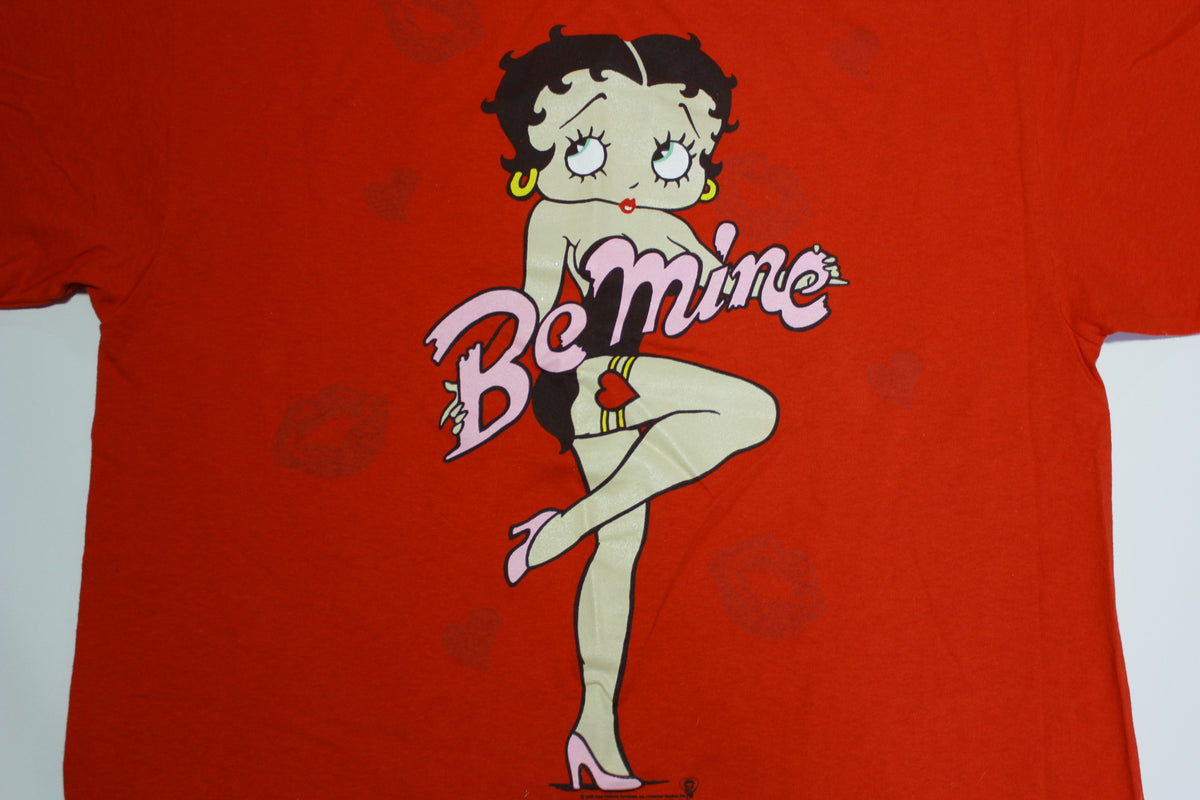 Betty Boop Be Mine Y2K Hearts and Kisses King Features Syndicate Pop T-Shirt