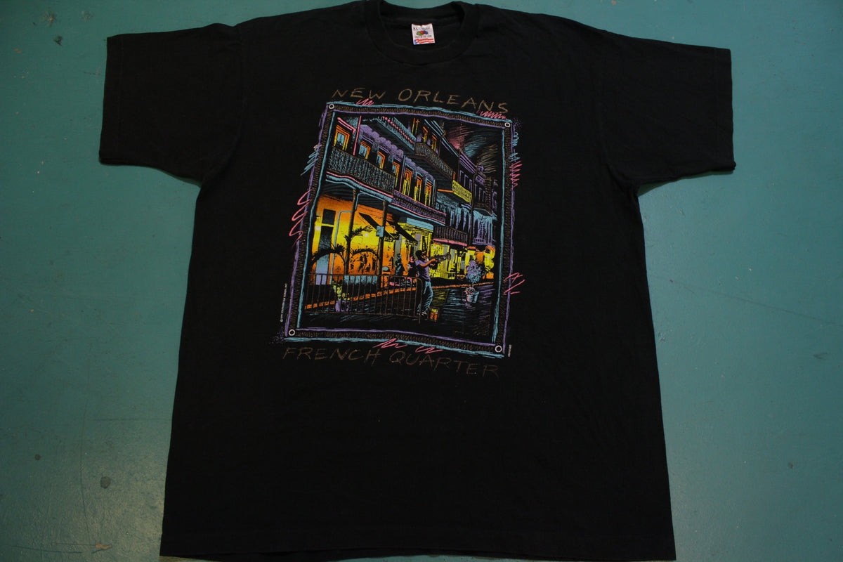 New Orleans Historic French Quarter 1991 90s Single Stitch FOTL T-Shirt