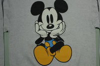 Mickey Mouse Front and Back Side Double Up Vintage 90's USA Crewneck Sweatshirt