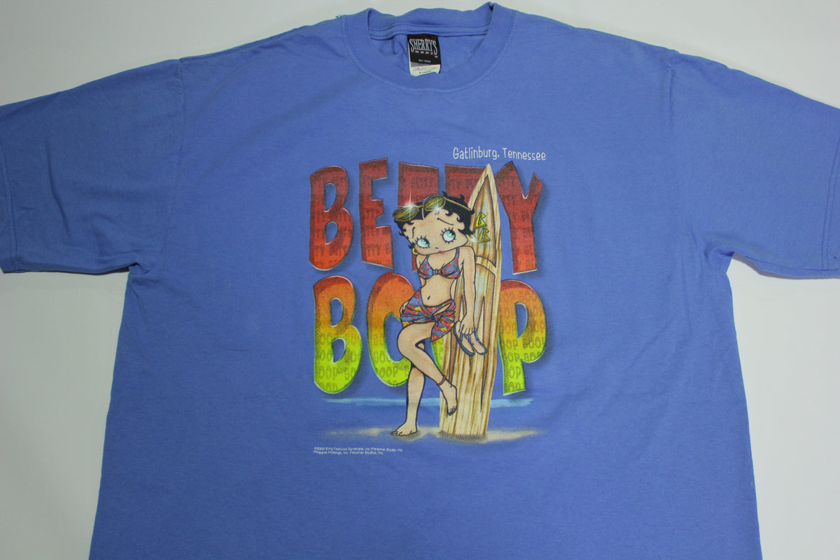 Betty Boop Gatlinburg Tennessee Vintage King Features Syndicate Y2K Bikini Surf T-Shirt