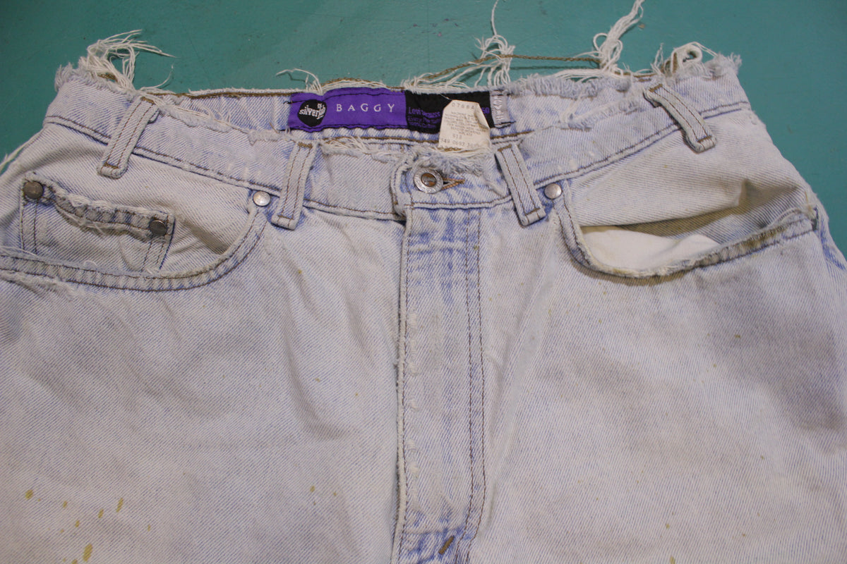 Levis Silvertab Baggy Vintage 90's Distressed Jean Shorts