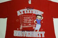 Betty Boop Bad Attitude University No Class Vintage 2003 King Features Syndicate Pop T-Shirt