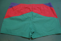 Generation One Vintage Color Block 80's 90's Swimming Trunks Shorts