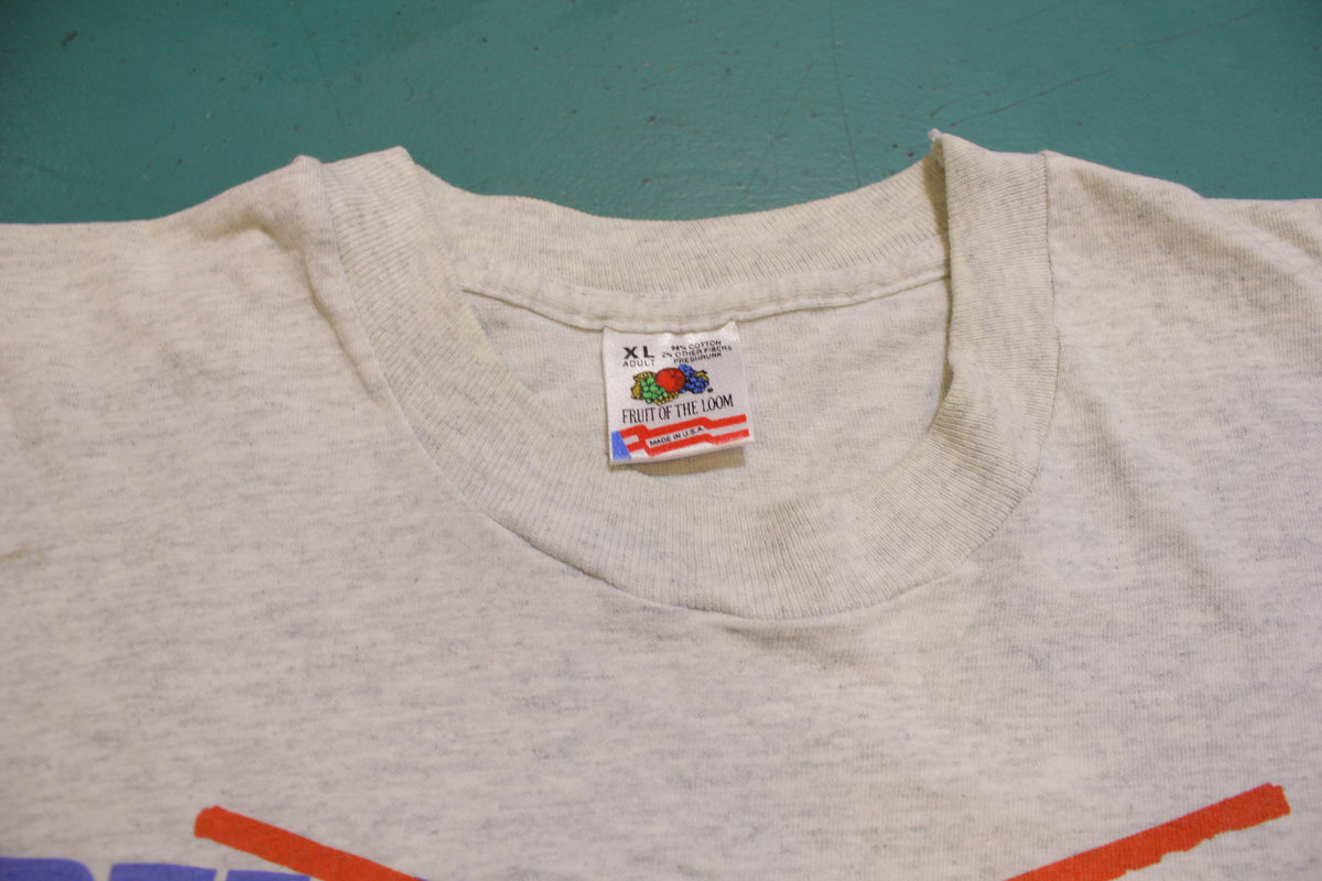 Bush Clinton Ross Perot Vintage 1992 90s Single Stitch USA FOTL Political T-Shirt