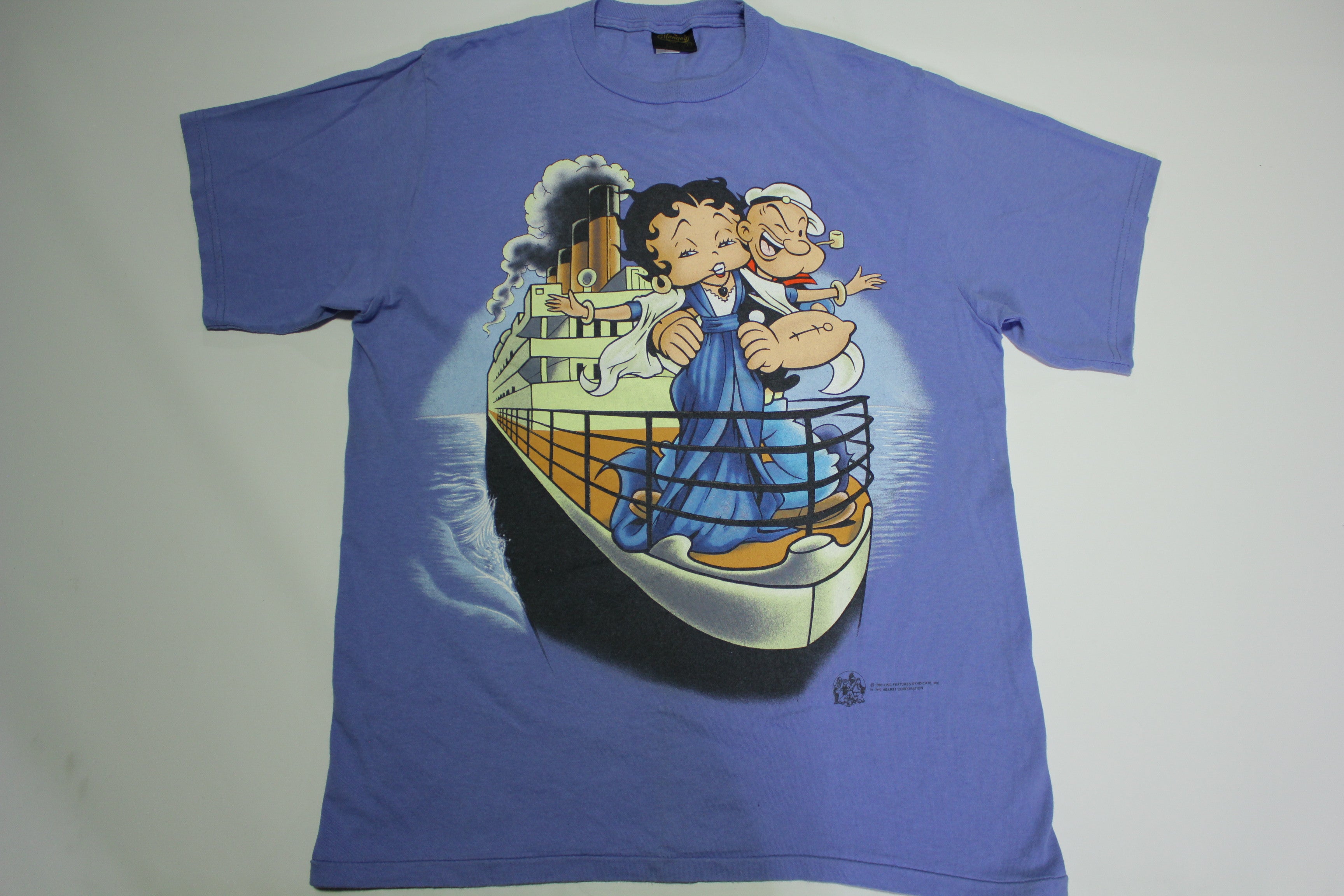 Betty Boop Popeye Titanic 1998 Vintage 90s King Features Syndicate