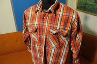 Mighty Mac Vintage 80s Lumberjack Flannel Button Up Long Sleeve Shirt.