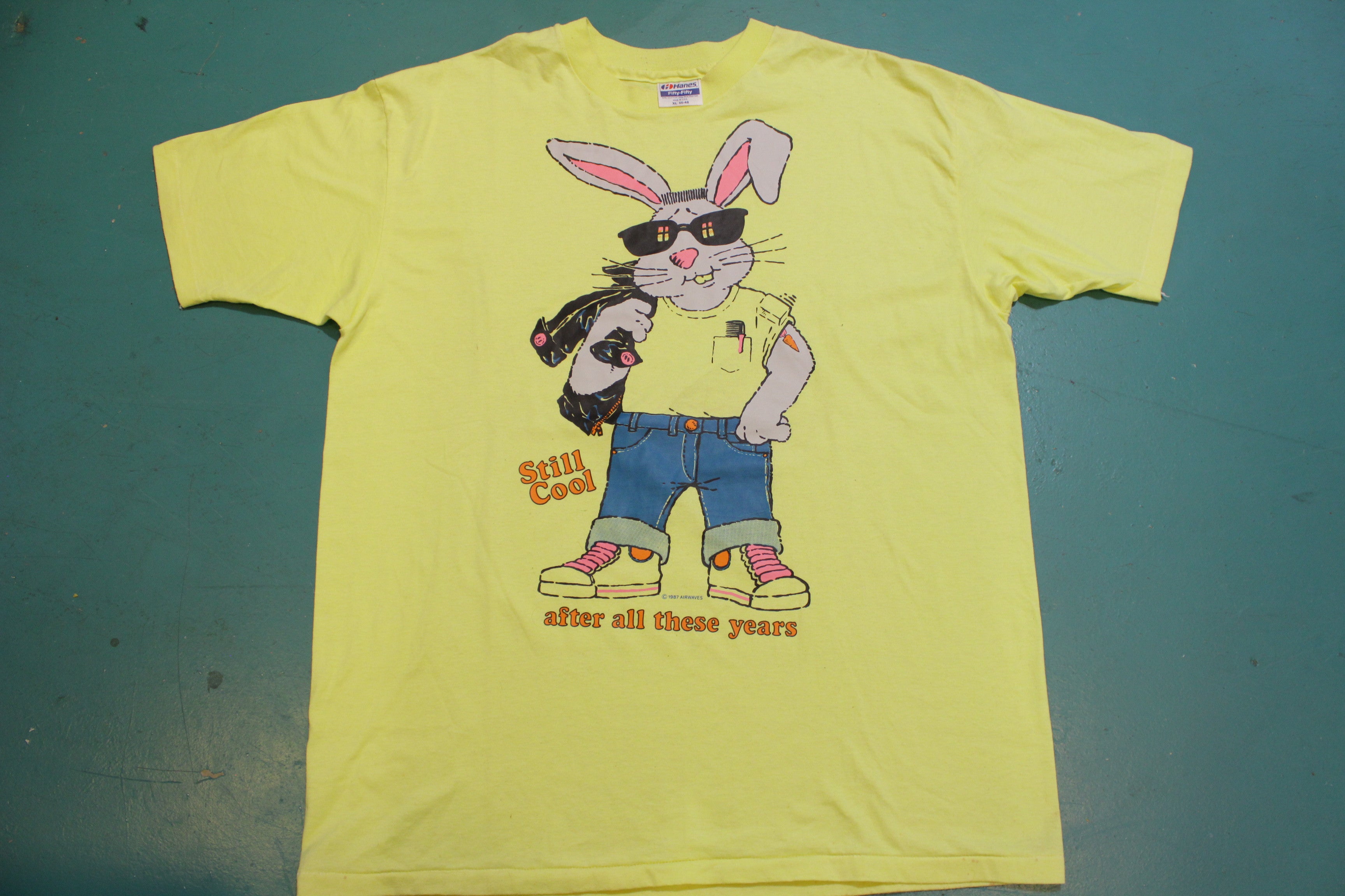 Still Cool 1987 Giant Bunny Rabbit Vintage 80s Airwaves Single