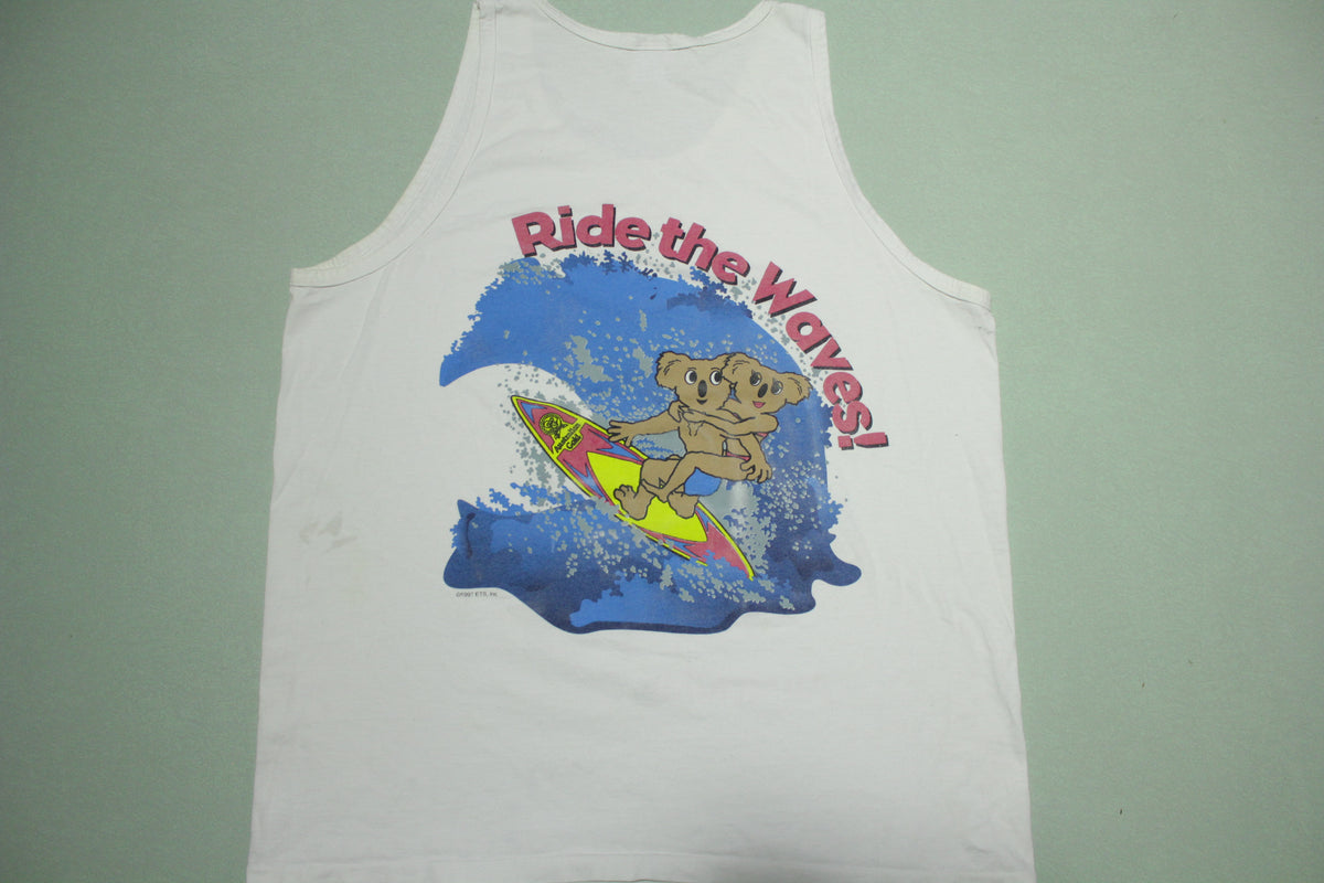 Australian Gold Get Up Go For It Vintage 90's Tanning Products Surf Koala 1997 Tank Top