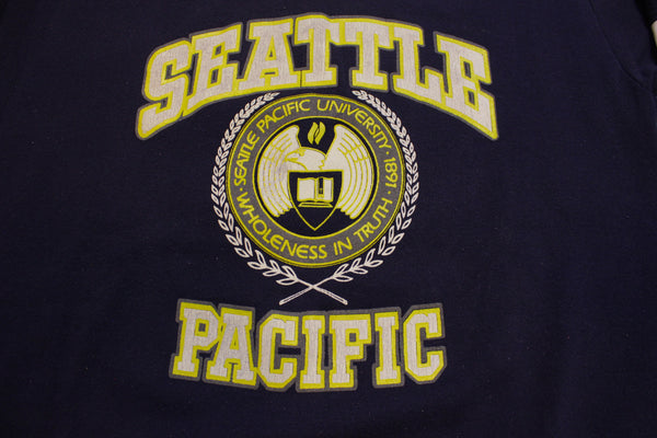 Seattle Pacific University Wholeness in Truth Vintage 90's Crewneck Sweatshirt