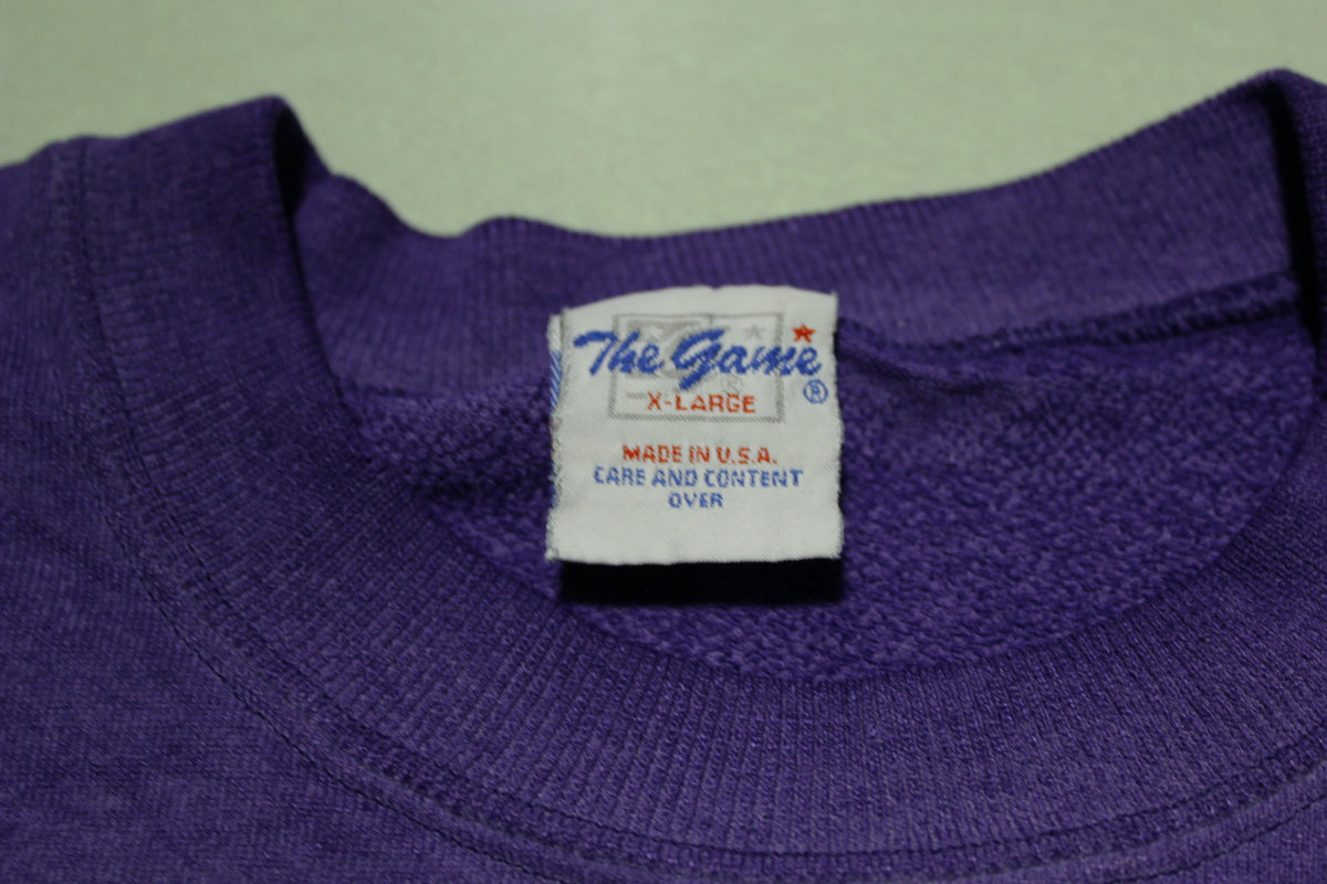 University of Washington UW Huskies 90's Purple Crewneck Made in USA Sweatshirt