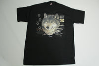 Wolf Facts Vintage 90's Single Stitch Screen Stars Iowa Tourist T-Shirt