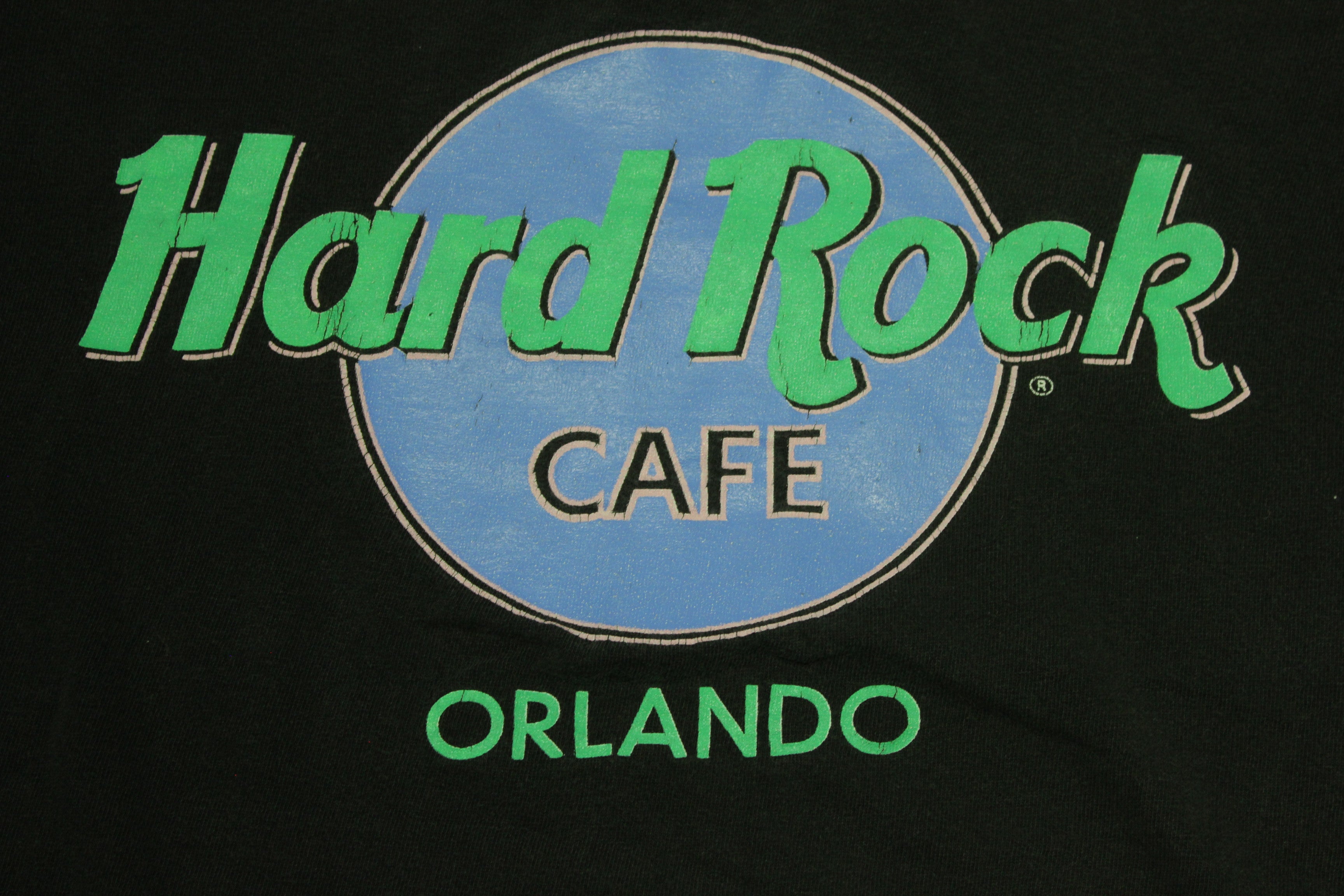 Hard Rock CAFE Orlando Vintage 90's Single Stitch Diner Made in