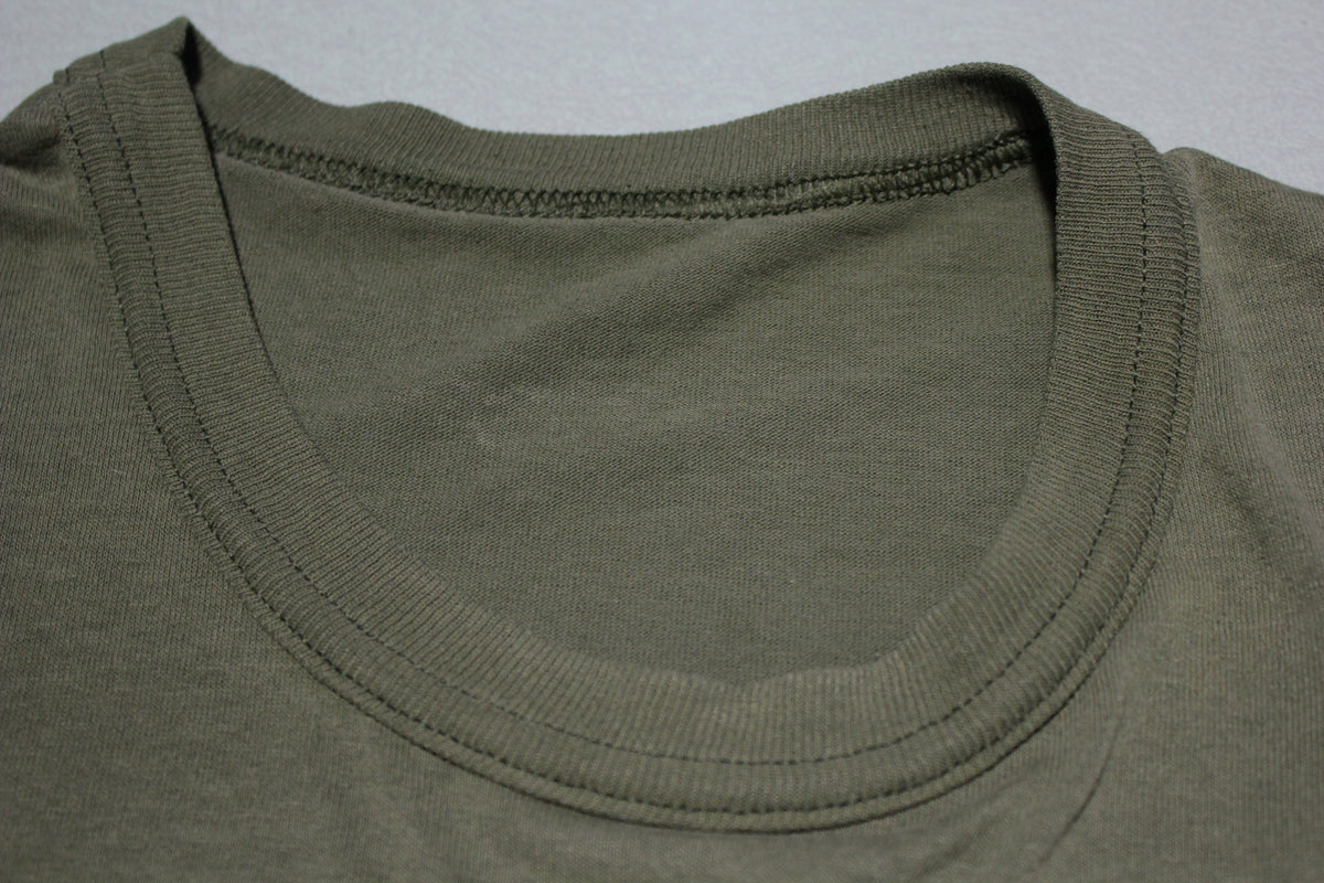 Smurfette Vintage Army Green 80's Gliitter Iron On Heat Transfer T-Shirt