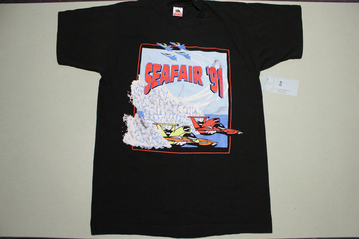 Seafair Seattle 1991 Vintage 90's Hydro Plane Racing Made in USA FOTL T-Shirt