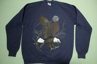 LSJ Bald Eagle 1990 Big Moon Wild 90's Crewneck Sweatshirt