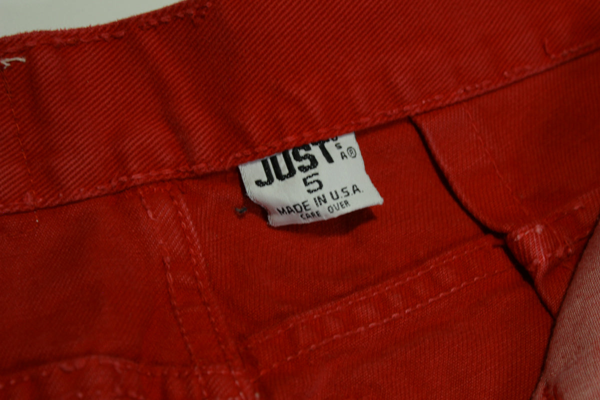 Just USA Vintage 80's Candy Apple Red Women's Denim Jeans