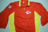 KC Kansas City Chiefs Vintage Apex One NFL Windbreaker Pullover Center Pouch Jacket