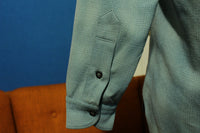 Pendleton Vintage 50's 60's Wool Seafoam Green Button Field Shirt Long Sleeve.
