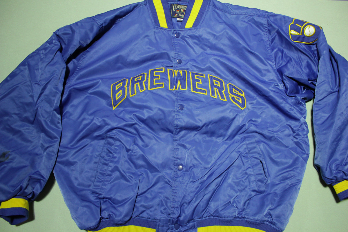 Milwaukee Brewers Blue Cooperstown Throwback Men's Jersey