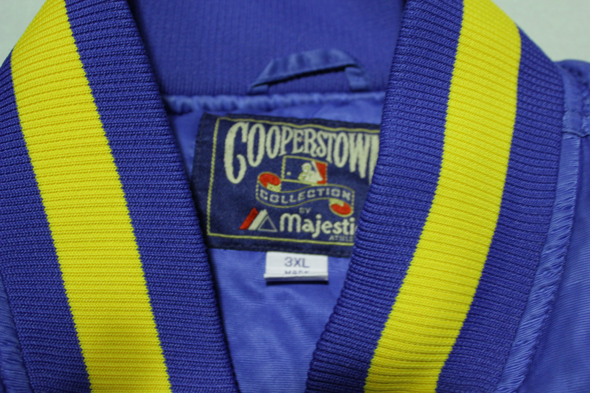 Milwaukee Brewers Blue Cooperstown Throwback Men's Jersey