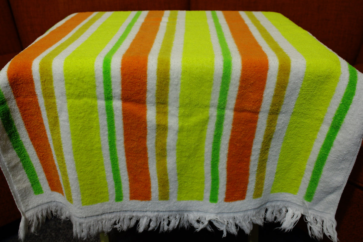 Sayco of California Vintage Cotton Terry Cloth Hand Bath 60's 70's Towel Set (4)