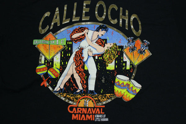 Calle Ocho Vintage 8 Street Carnaval Miami Little Havana 80's T-Shirt