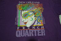 New Orleans Vintage 1989 French Quarter Italian Carnevale 80s T-Shirt