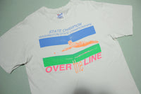 Over The Line Washington State Champions Vintage 80's Hanes Made in USA T-Shirt