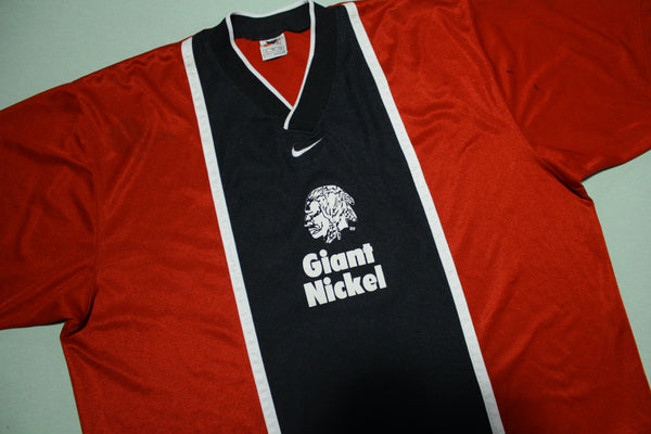 Giant Nickel Vintage 90's Classic Center Swoosh Check Classified Ads Jersey
