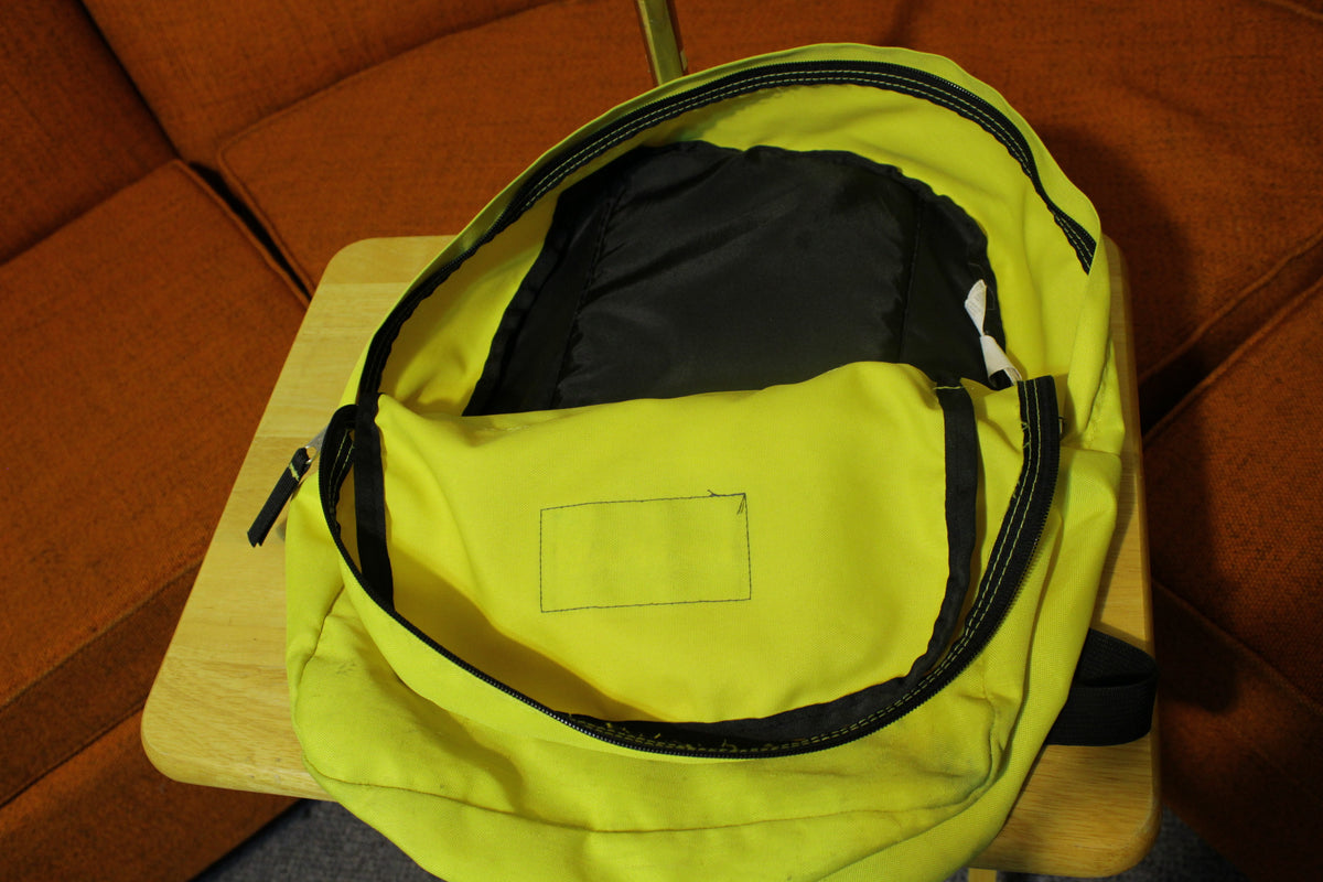 Jansport Vintage Yellow 80's 90's Hiking Camping Backpack College School