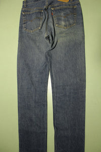 Levis 501 Button Fly Made in USA Vintage 70's 80's Grunge Punk Rock Denim Blue Jeans
