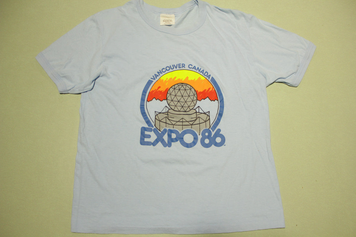 Expo 86 Vancouver Canada  Vintage 80's 1986 Worlds Fair T-Shirt