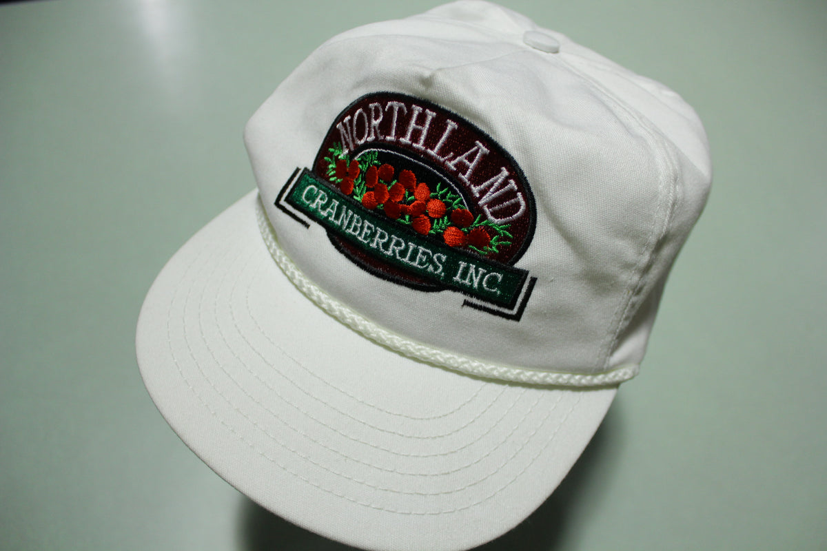 Northland Cranberries Inc. Rope Cord Vintage 80's Adjustable Back Hat