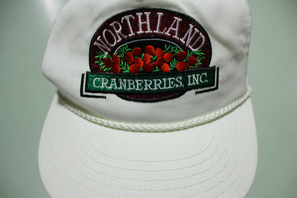 Northland Cranberries Inc. Rope Cord Vintage 80's Adjustable Back Hat