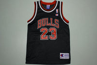 Michael Jordan Chicago Bulls Vintage 90's Black Champion Jersey