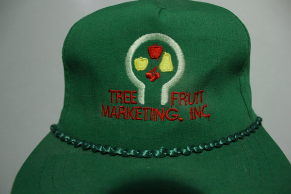 Tree Fruit Marketing INC. Cord Rope Vintage 80's Adjustable Back Hat