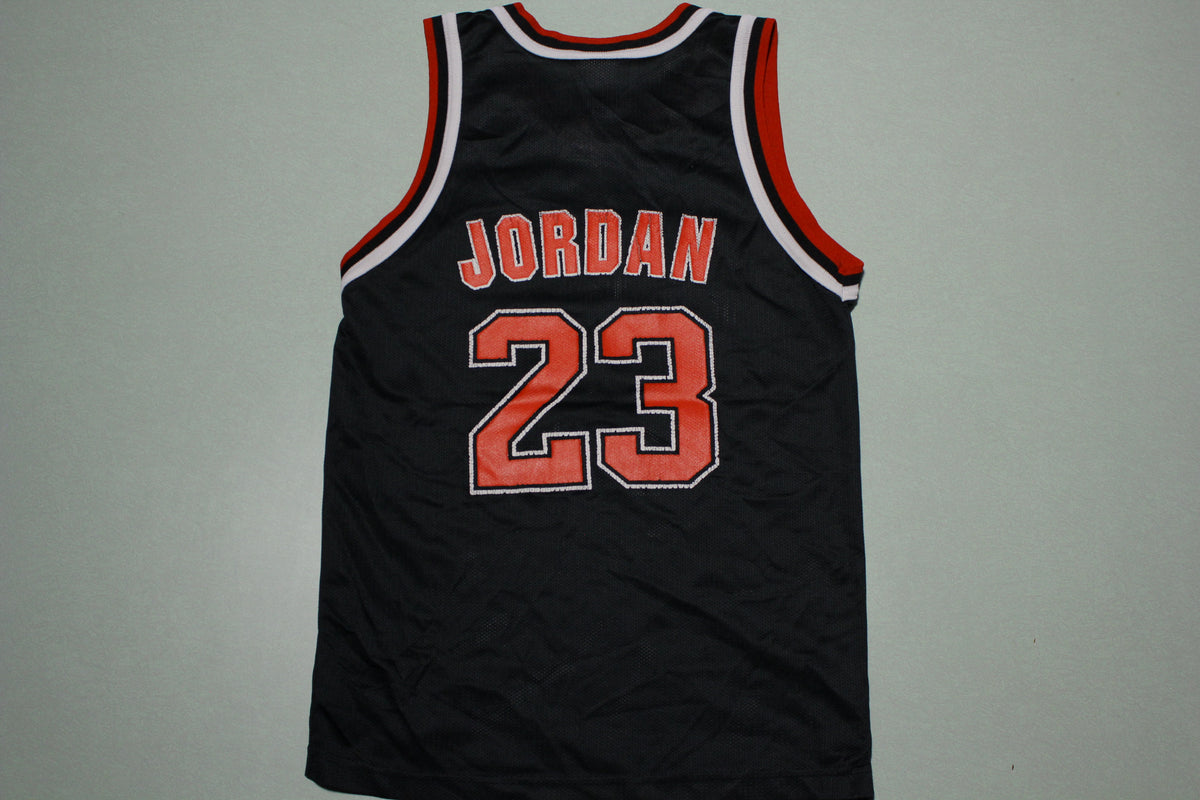 Vintage Champion Chicago Bulls Michael Jordan Black NBA Jersey