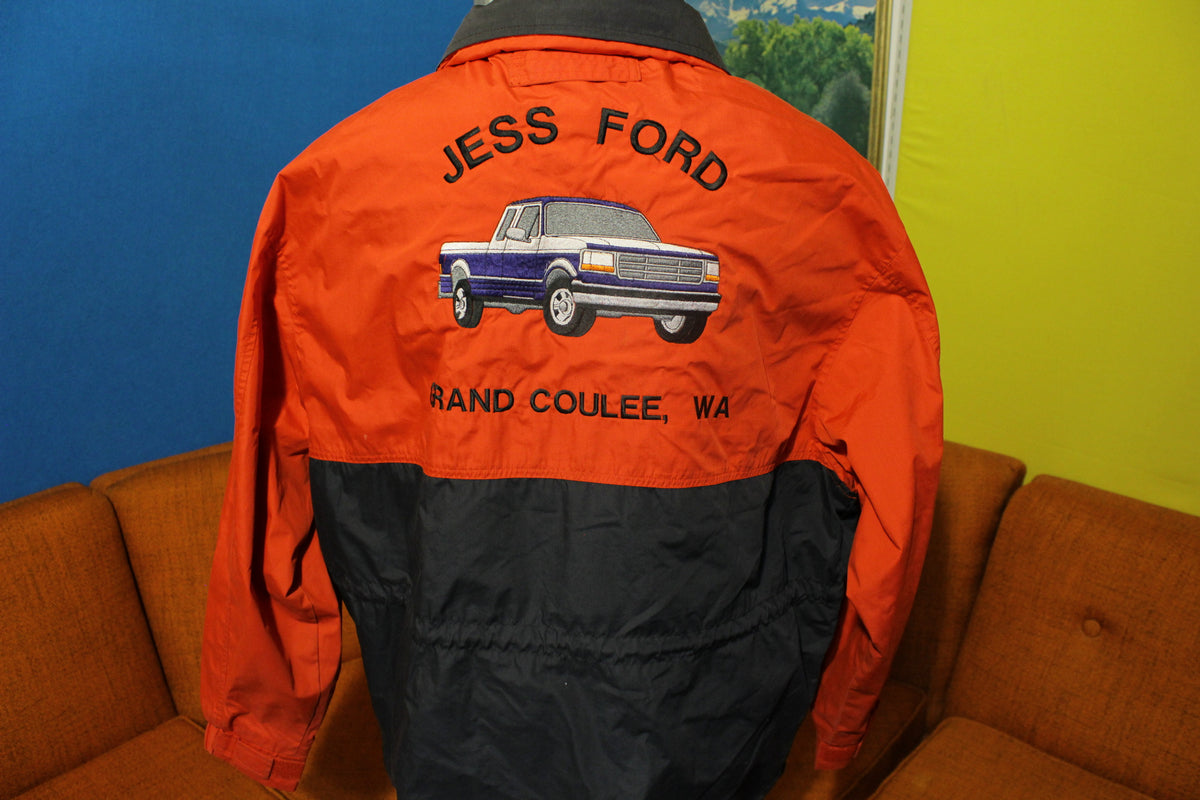 1996 Jess Ford F150 Dealership Embroidered Jacket. Vintage 90's Grand Coulee